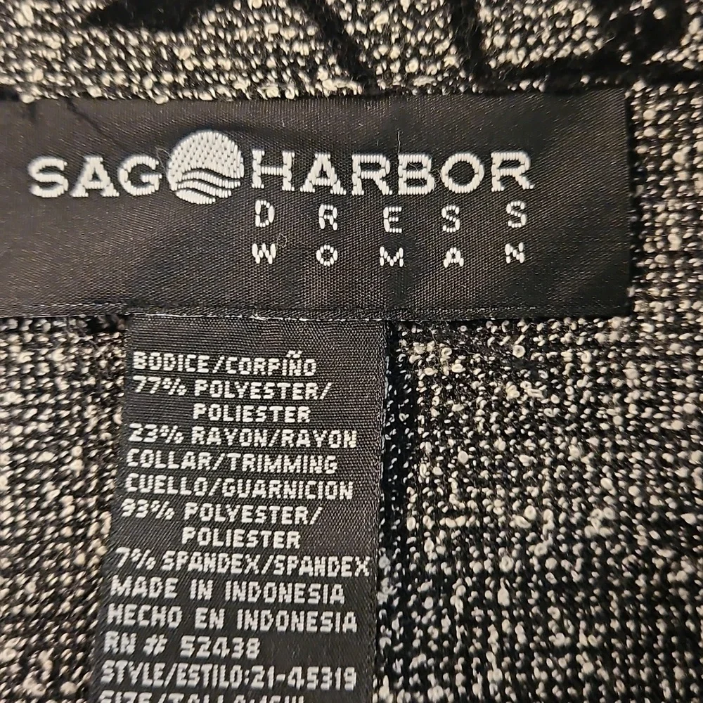 👚Sag Harbor Black and Gray Damask Blazer